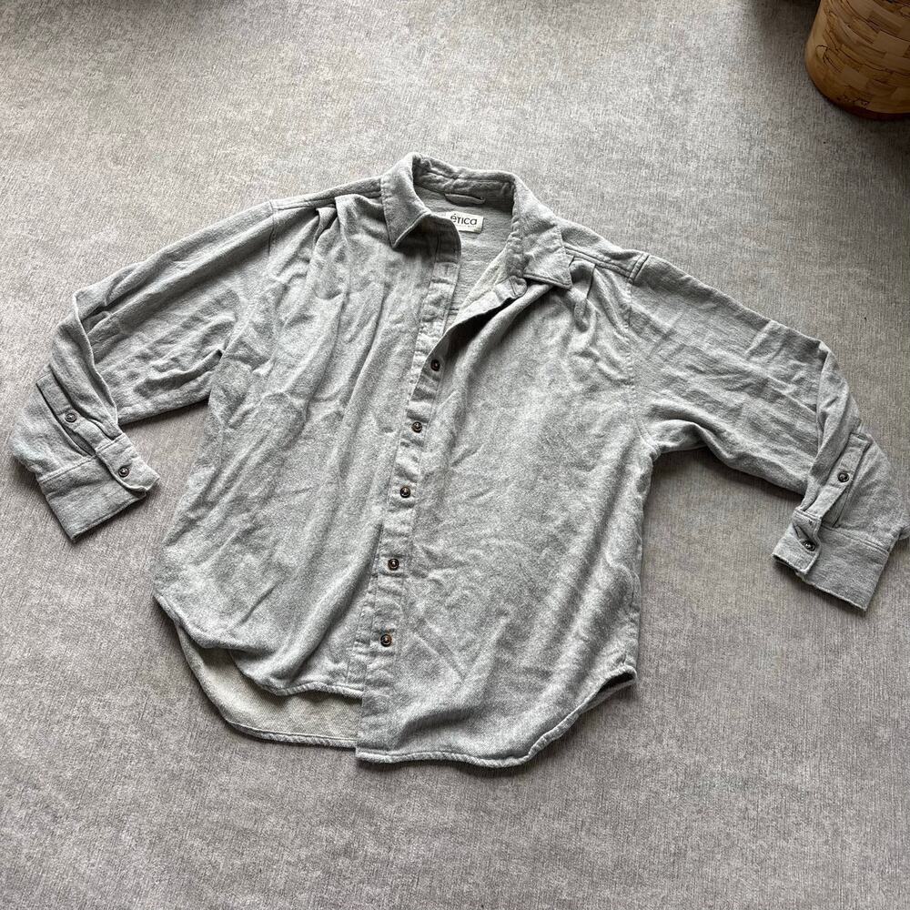 Etica Grey Cozy Shirt Jacket - Picture 3 of 4